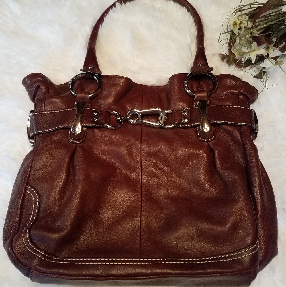 B. Makowsky Leather Handbag